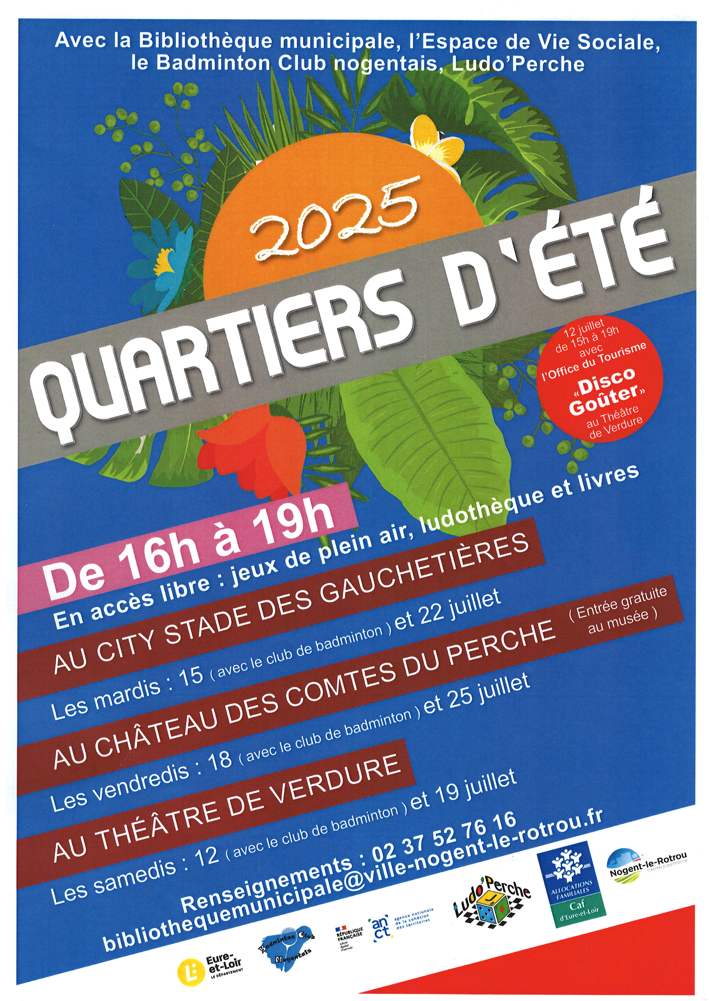 la CdC du Perche : Quartiers d'été