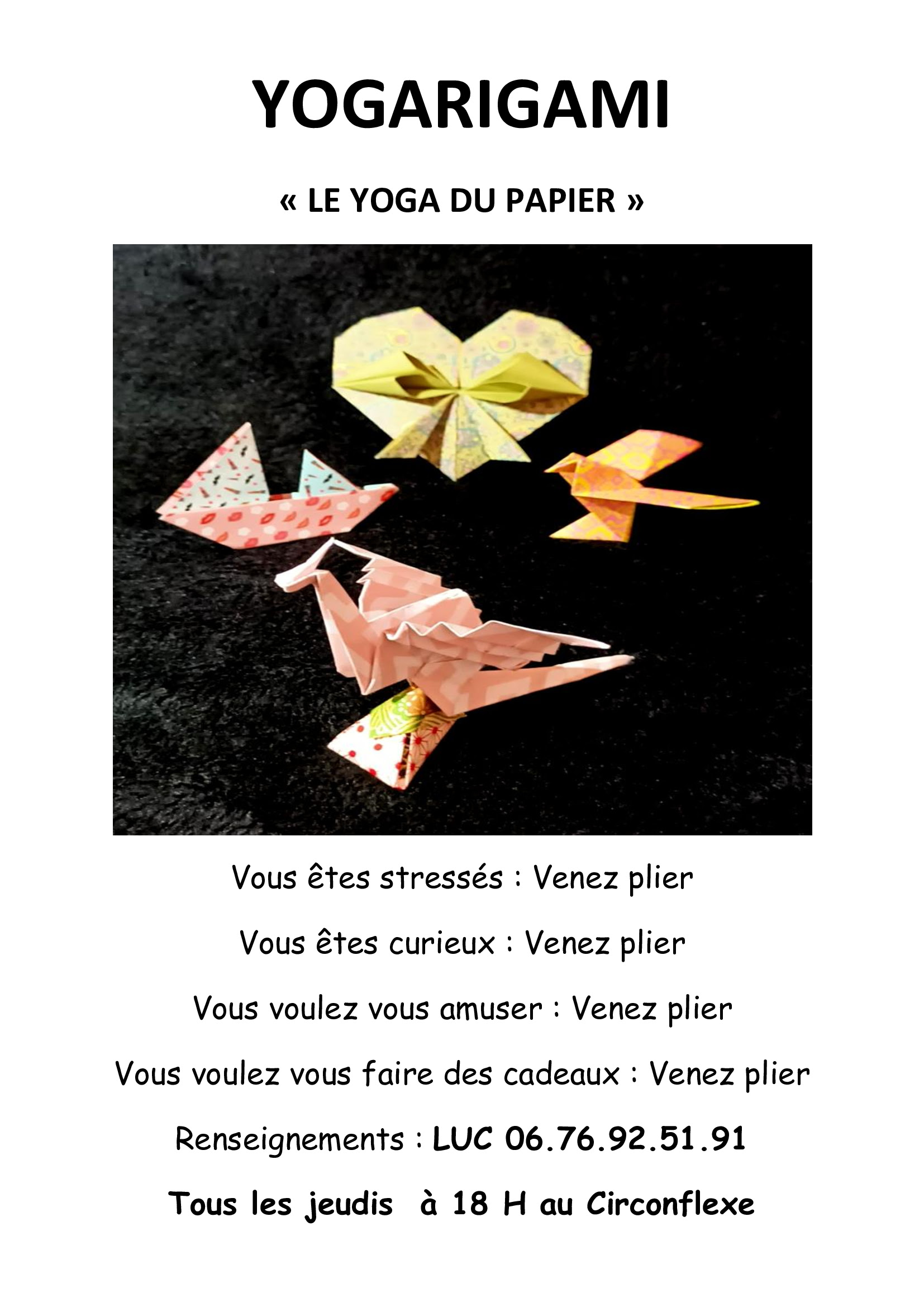 la CdC du Perche : Yogarigami