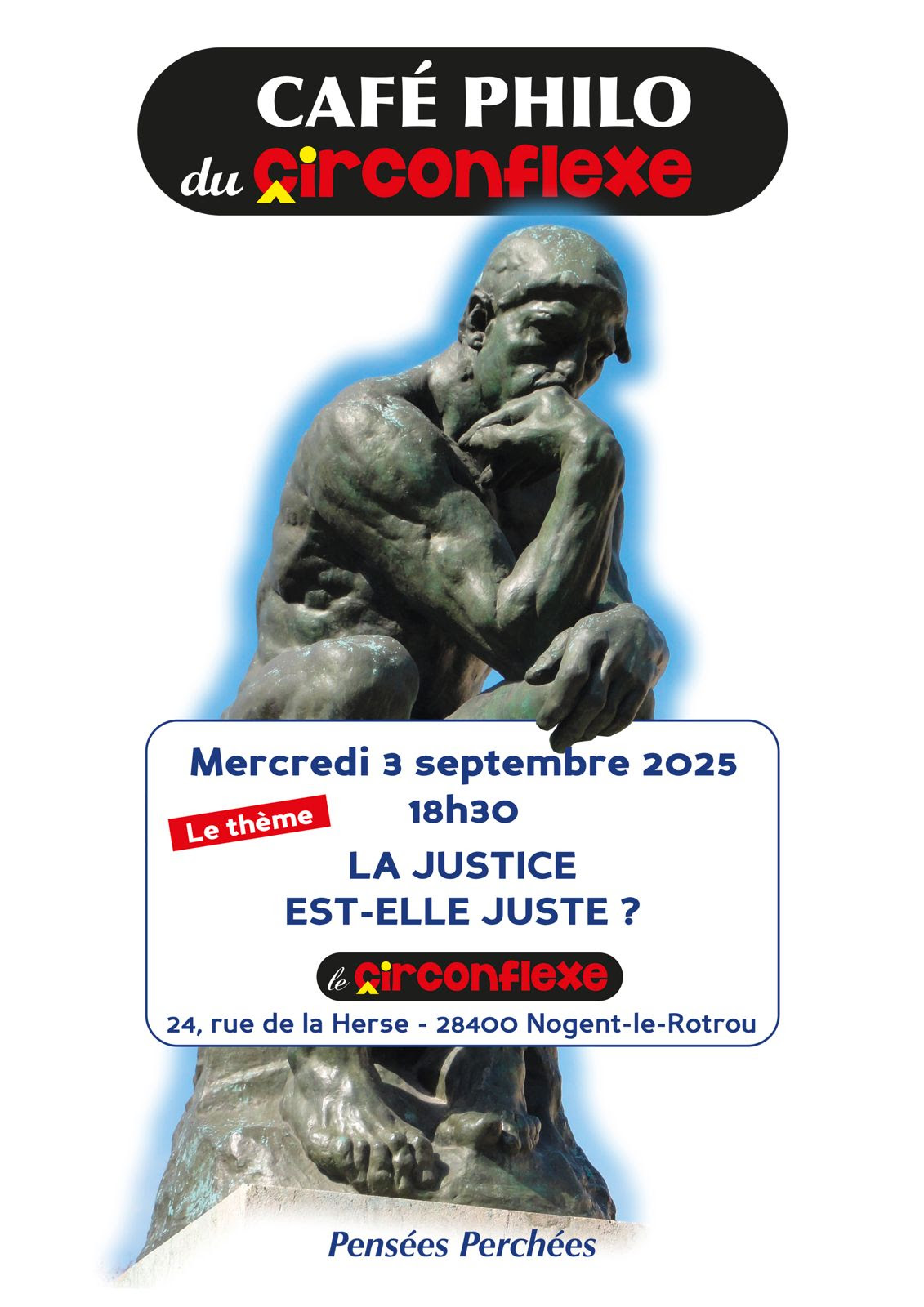 la CdC du Perche : Café philo du circonflexe | La justice est-elle juste ?